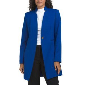 TAHARI ASL Cobalt Long Blazer